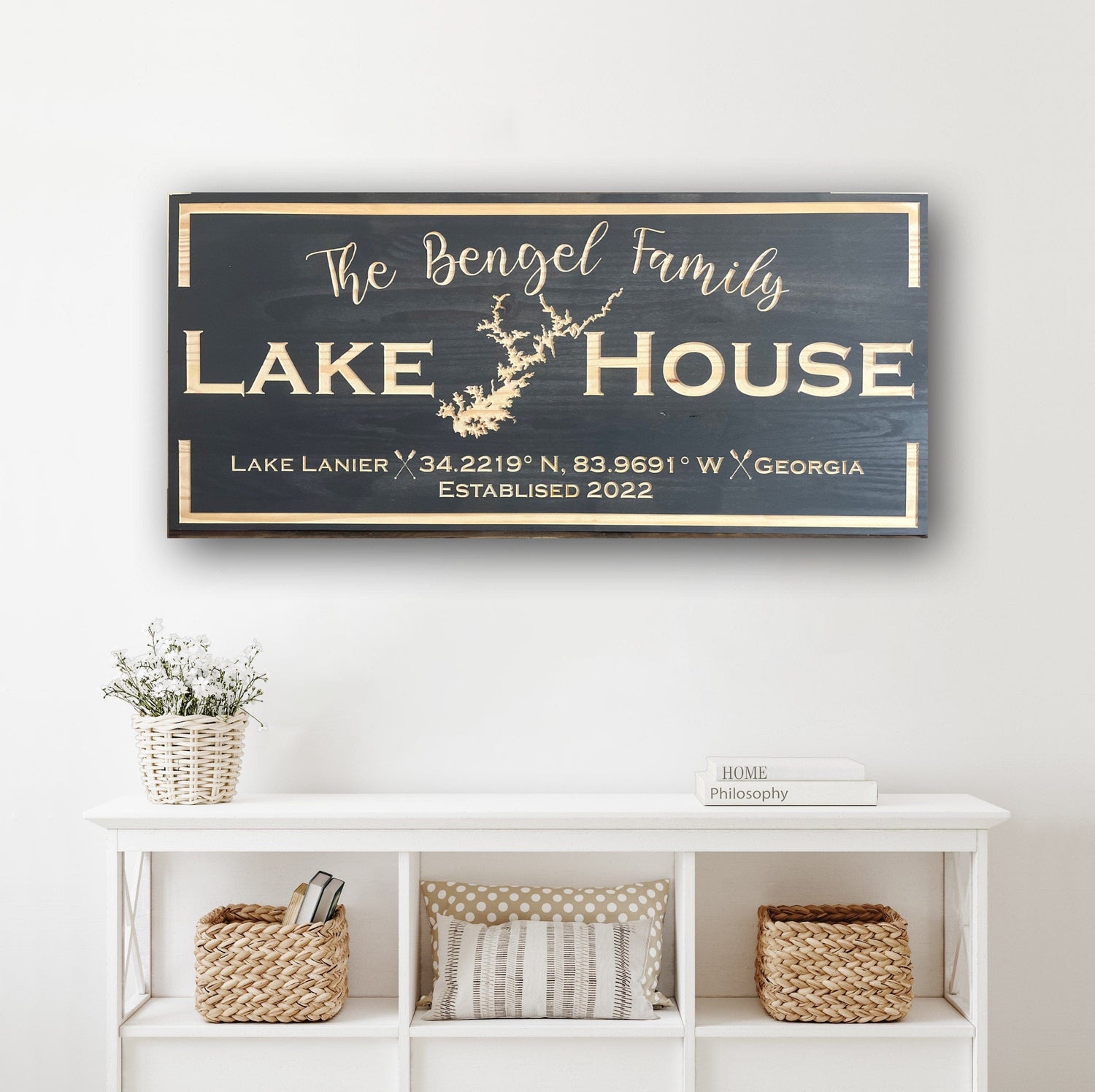 Personalized Lake Sign