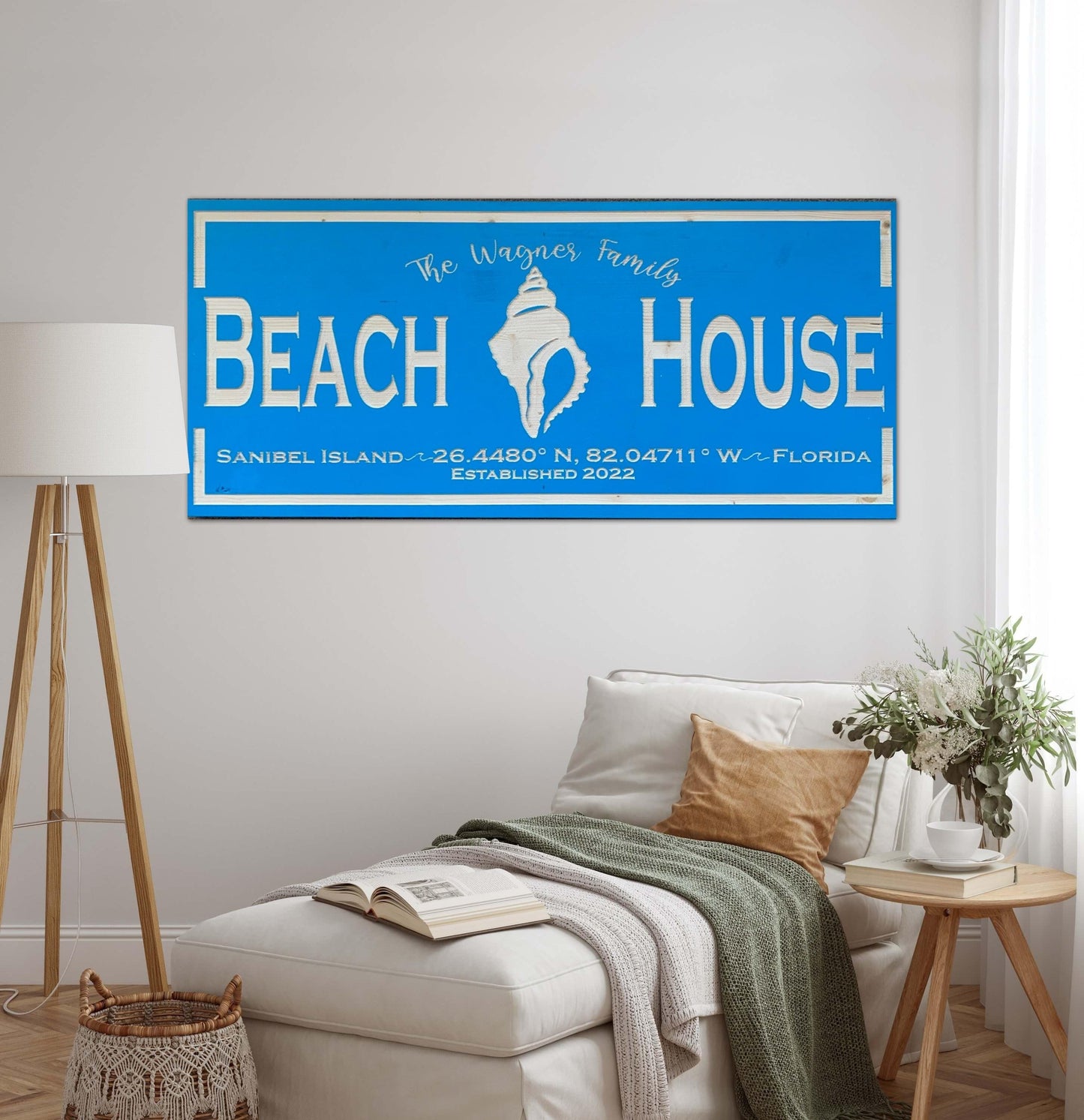 Custom Beach House Sign - Carolina Wood Sign Co.