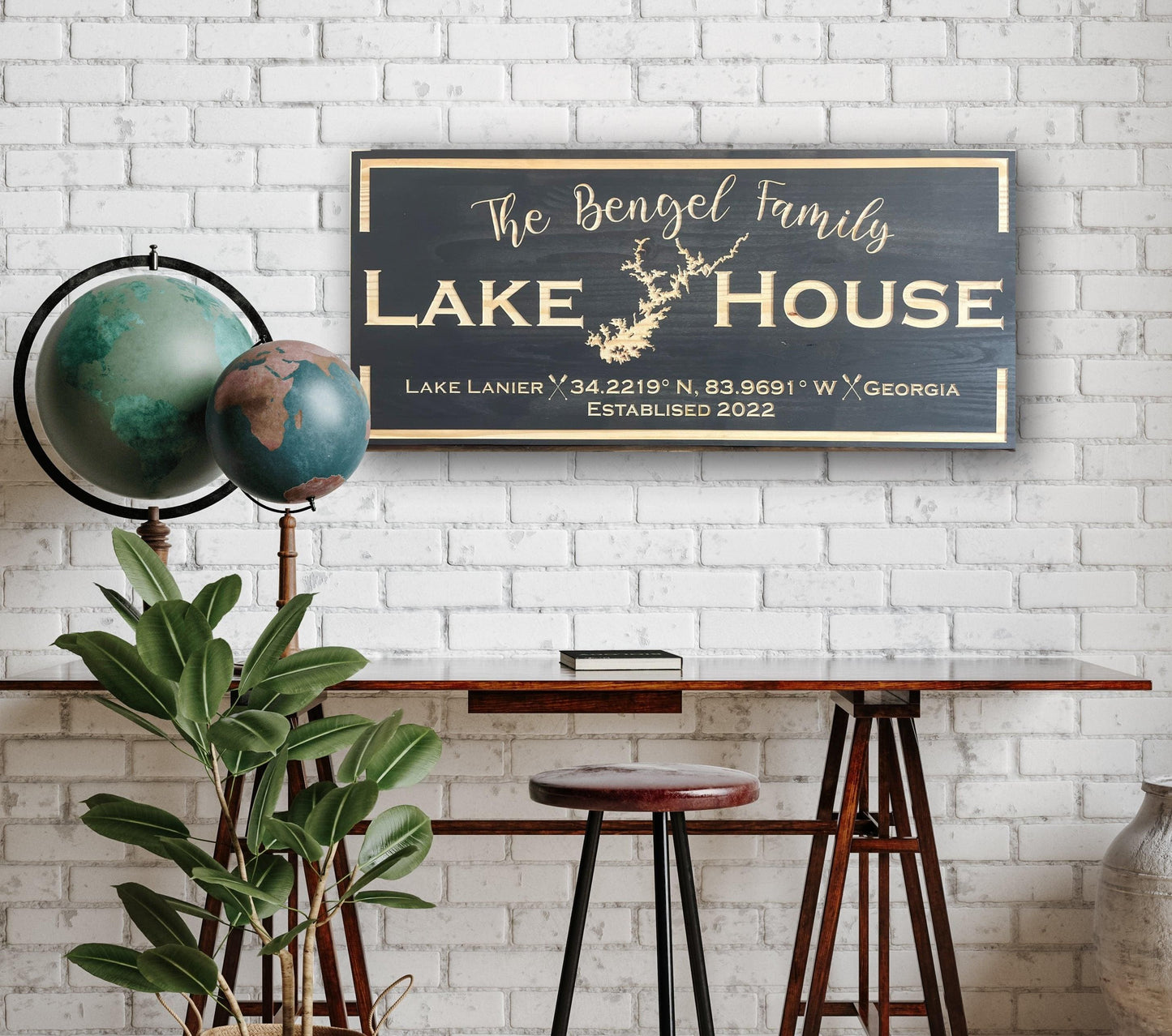 Custom Lake House Sign - Carolina Wood Sign Co.