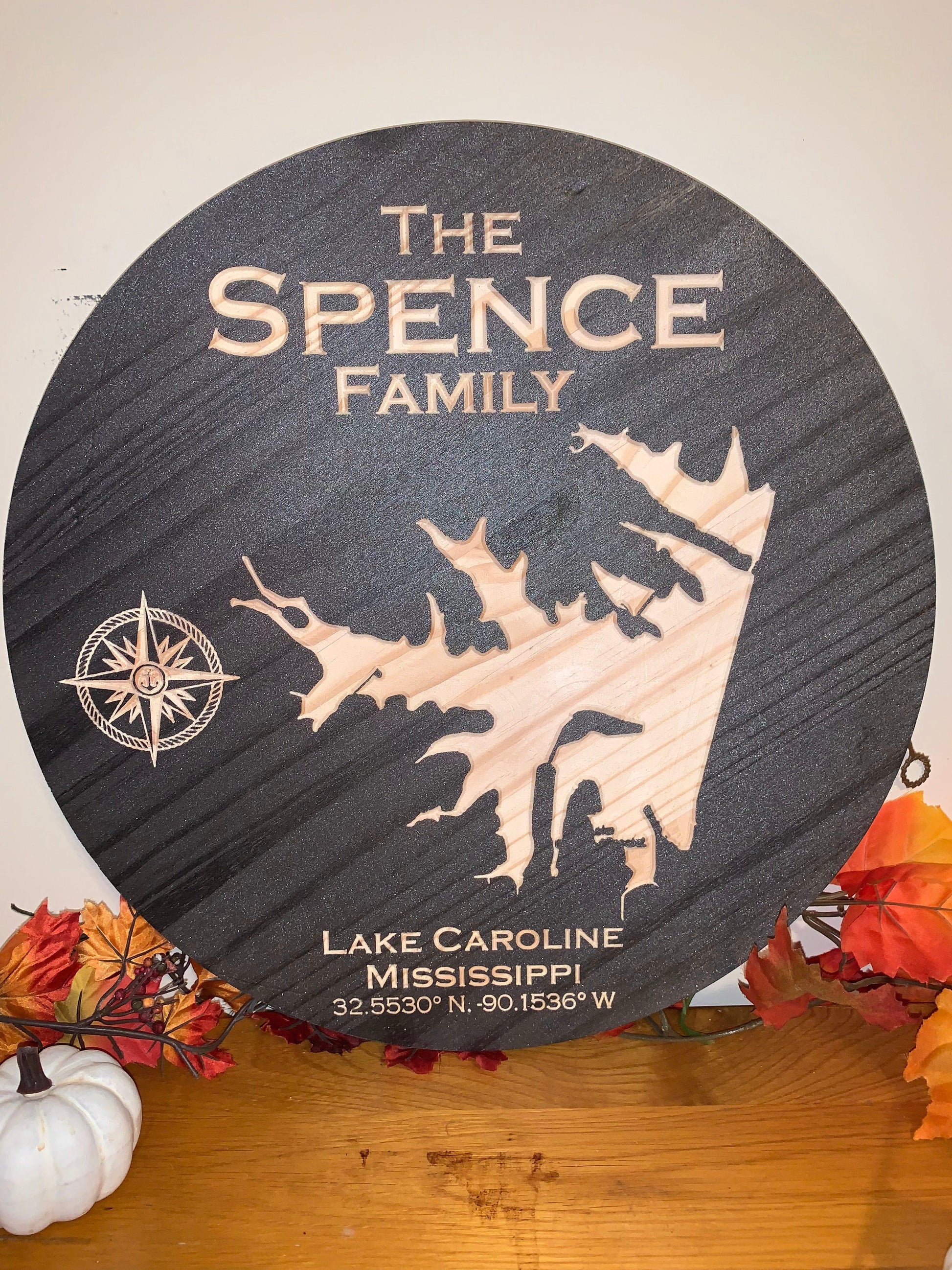Lake Caroline Sign