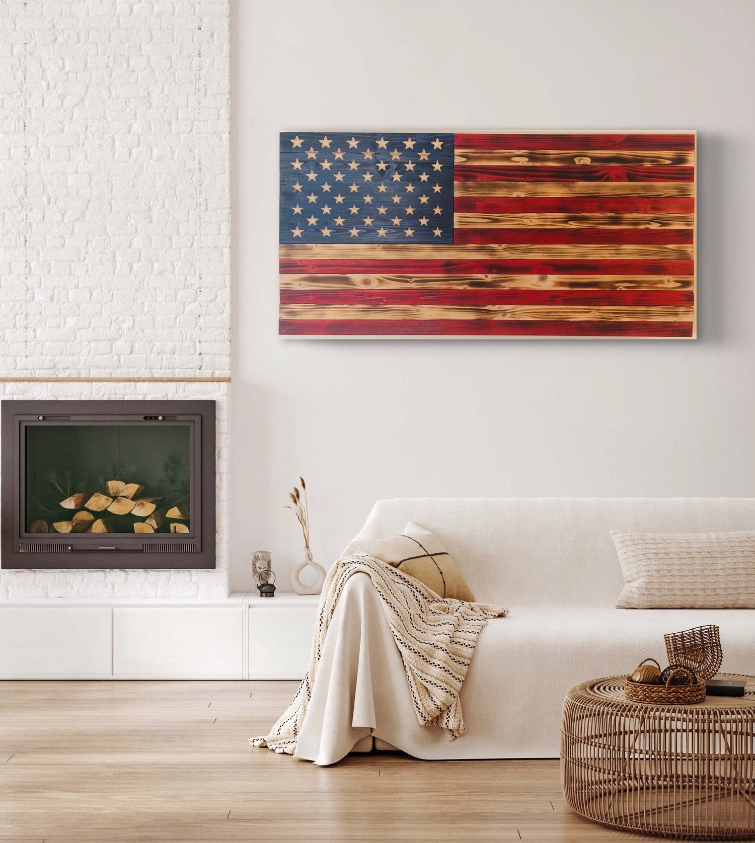 Custom Wood Flag