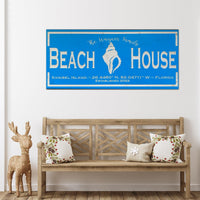 Custom Beach House Sign - Carolina Wood Sign Co.