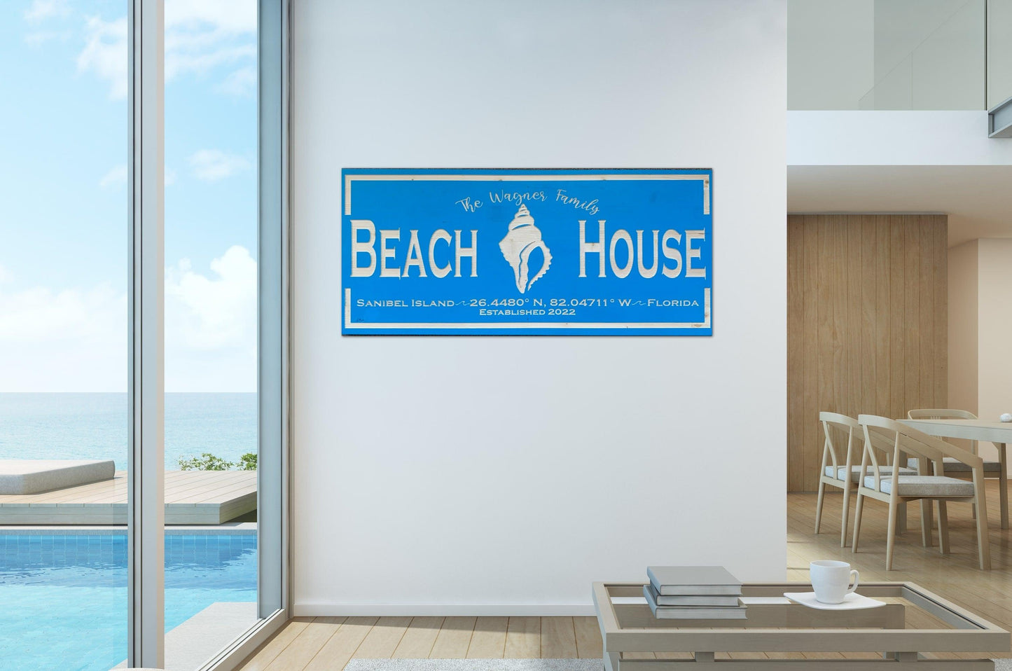 Custom Beach House Sign - Carolina Wood Sign Co.