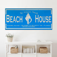 Custom Beach House Sign - Carolina Wood Sign Co.