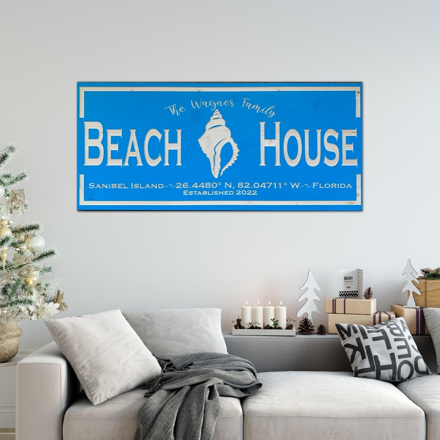 Custom Beach House Sign - Carolina Wood Sign Co.