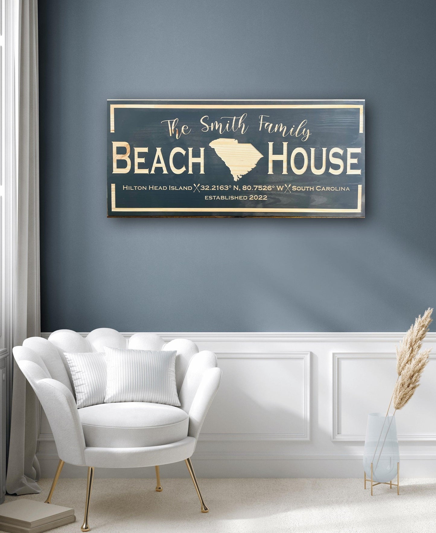 Custom Beach House Sign - Carolina Wood Sign Co.