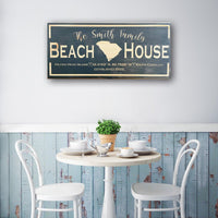 Custom Beach House Sign - Carolina Wood Sign Co.