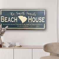 Custom Beach House Sign - Carolina Wood Sign Co.